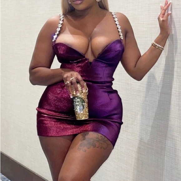 Area Mussel Cup crystal embellished minidress - Picture 2 of 7